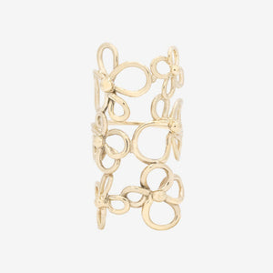 Anello con mazzo di fiori in oro 18 carati