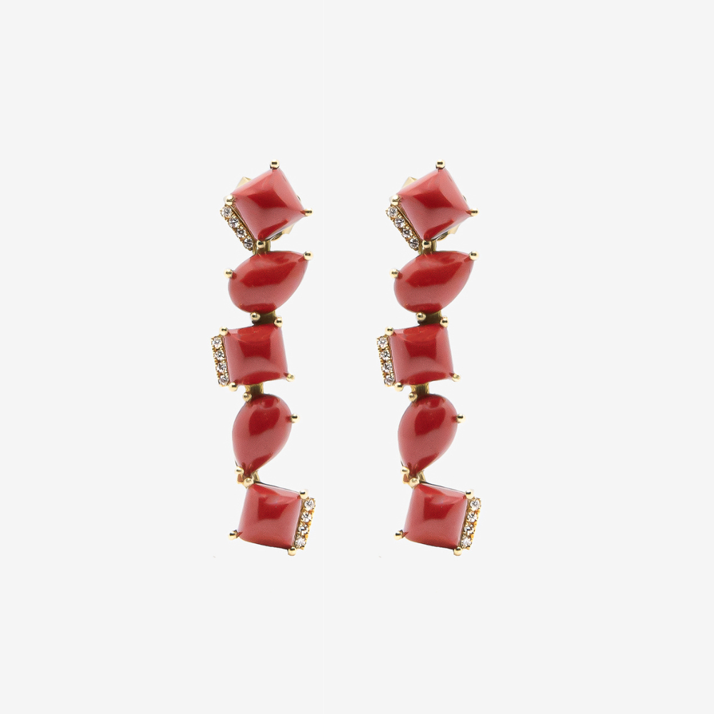 Coral Crazy Earrings