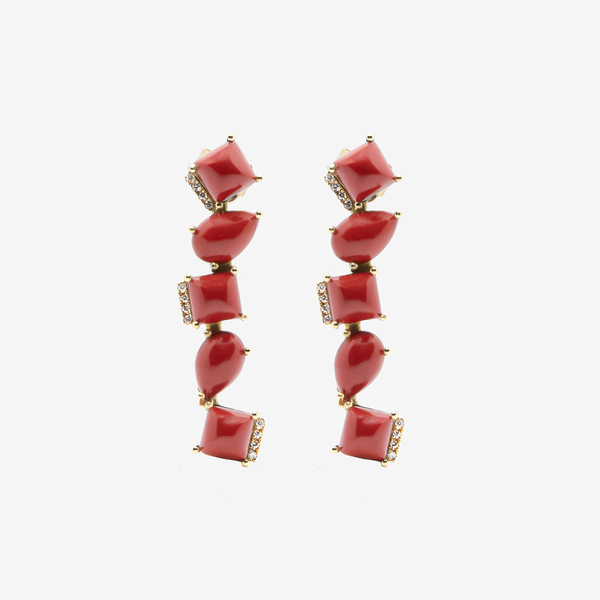 Coral Crazy Earrings