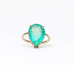 Emerald Drop Ring