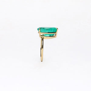 Emerald Drop Ring
