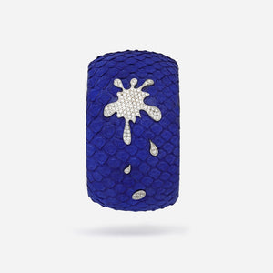 Splash Bracelet Suede Crocodile Leather