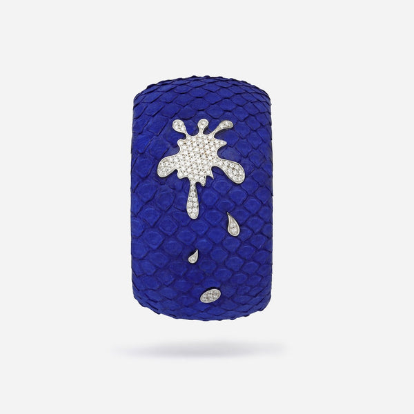 Splash Bracelet Suede Crocodile Leather