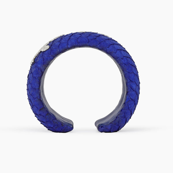 Splash Bracelet Suede Crocodile Leather