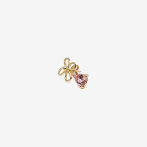Lobo di fiore con goccia rosa 