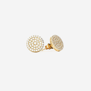 White Diamond Pavé Stud Earrings