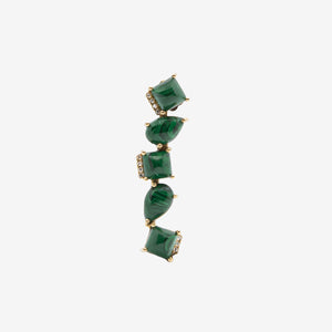 Orecchini pazzi in malachite