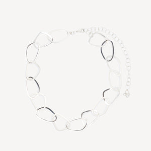 Chocker cerchi irregolari argento 