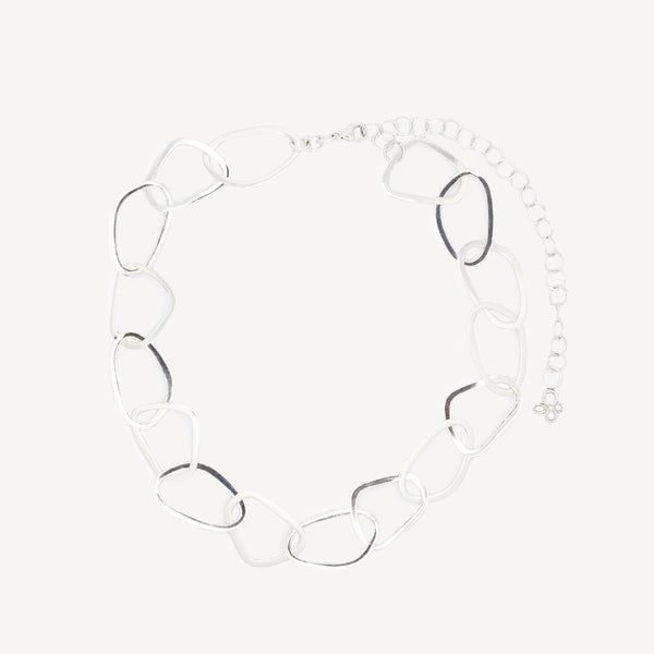 Chocker cerchi irregolari argento 