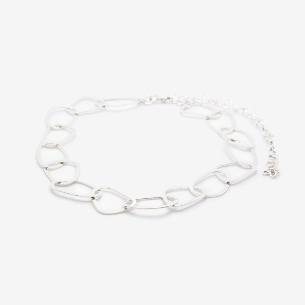Chocker cerchi irregolari argento 