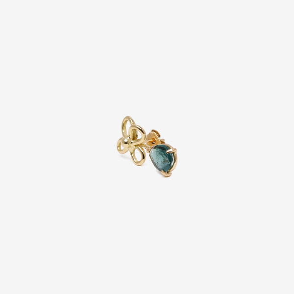 Lobo di fiore con goccia verde 