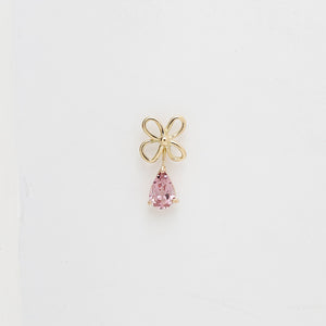 Lobo di fiore con goccia rosa 