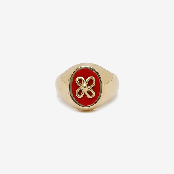 Cavaliere ovale rosso